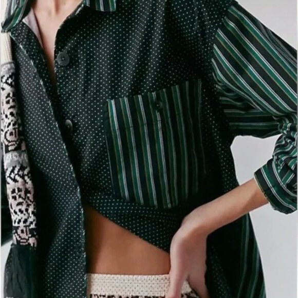 NWT Free People Intimately Milk + Cookies PJ Top Shirt Pajamas Boho Size XS $78 - Picture 3 of 13